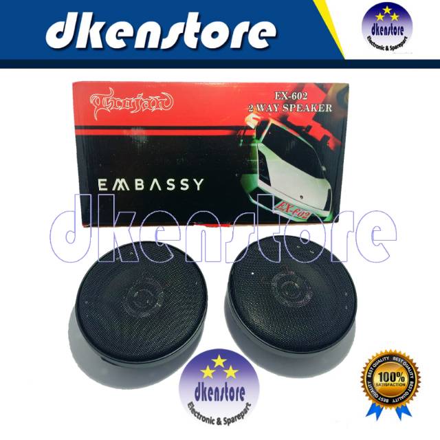 Speaker pintu mobil coaxial Embassy EX602 2pcs