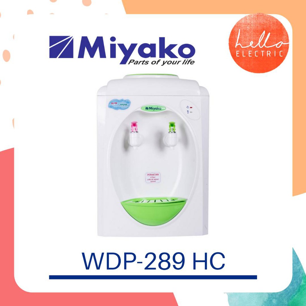DISPENSER MIYAKO WDP-289 HC GALON ATAS PANAS DINGIN
