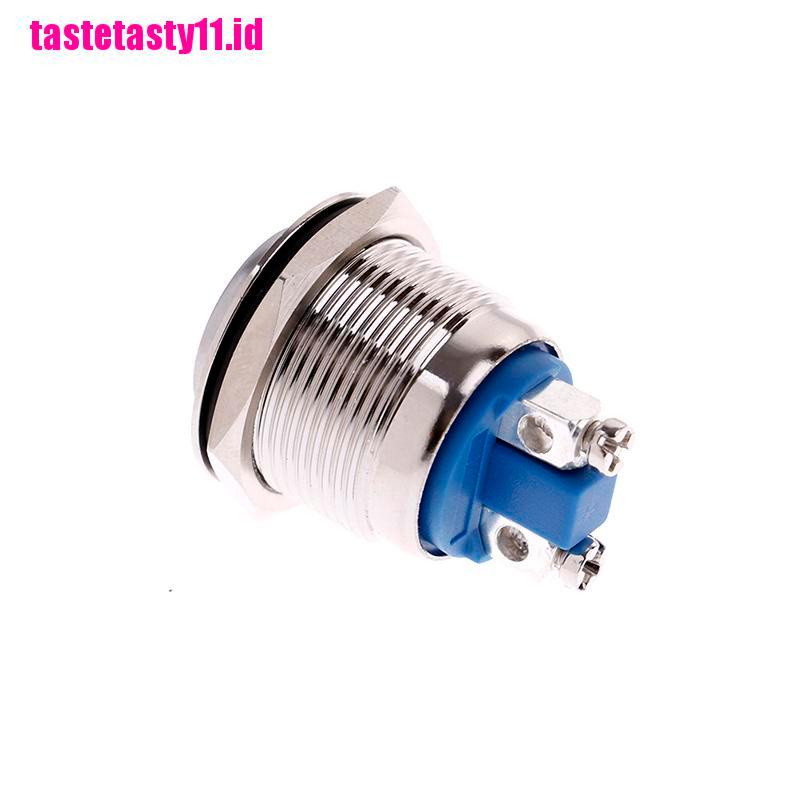 1 Pc Tombol Tekan momentary Bahan Logam Tahan Air Ukuran 19mm