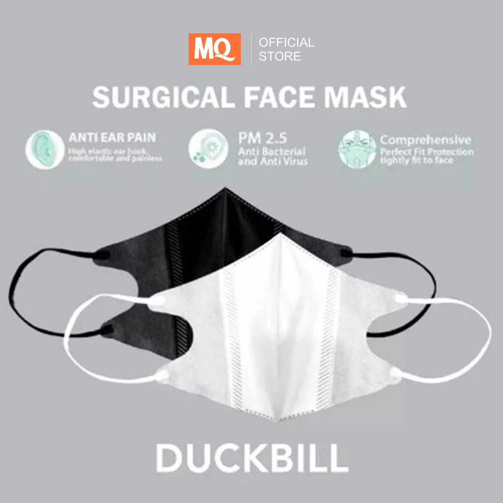 MQ MASKER DUCKBILL GARIS IMPORT TERBARU ISI 50PCS