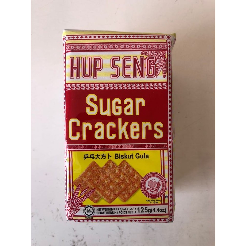 HupSeng Sugar Crackers / Biskuit Gula / Hup Seng Manis mini 125g