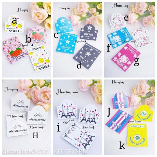 Hangtag acsesories 100lembar