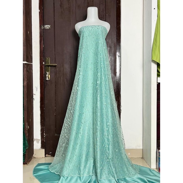 kain tile / Bahan Tile padi mutiara / kain kebaya/bahan kain meteran