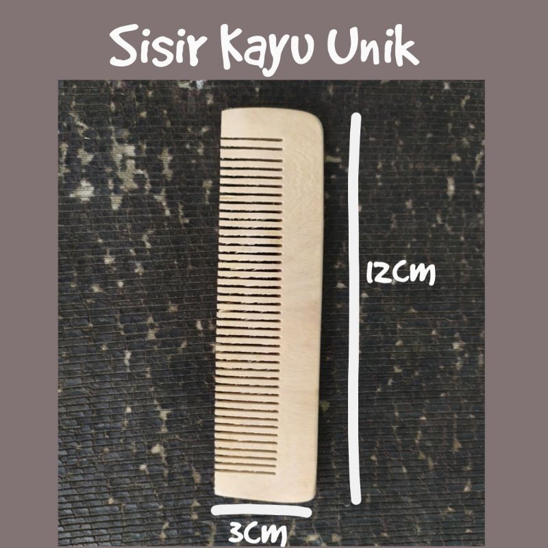 Sisir Rambut Kayu