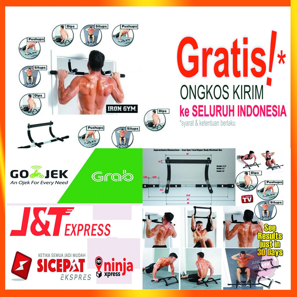 PULL UP BAR SPEEDS / IRON GYM SPEEDS / GYM PULL UP / PULL UP BAR PERLENGKAPAN GYM