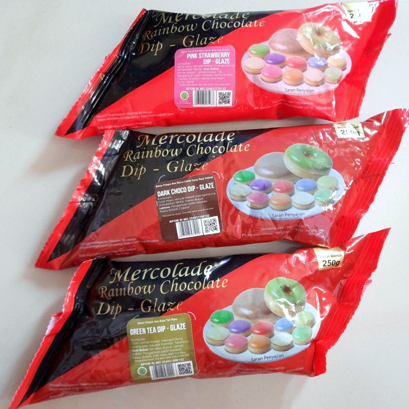 

2Xbtygneal Sakha Snack ) Mercolade Dip Glaze Donat 200Gr - Donut Topping 200 Gr