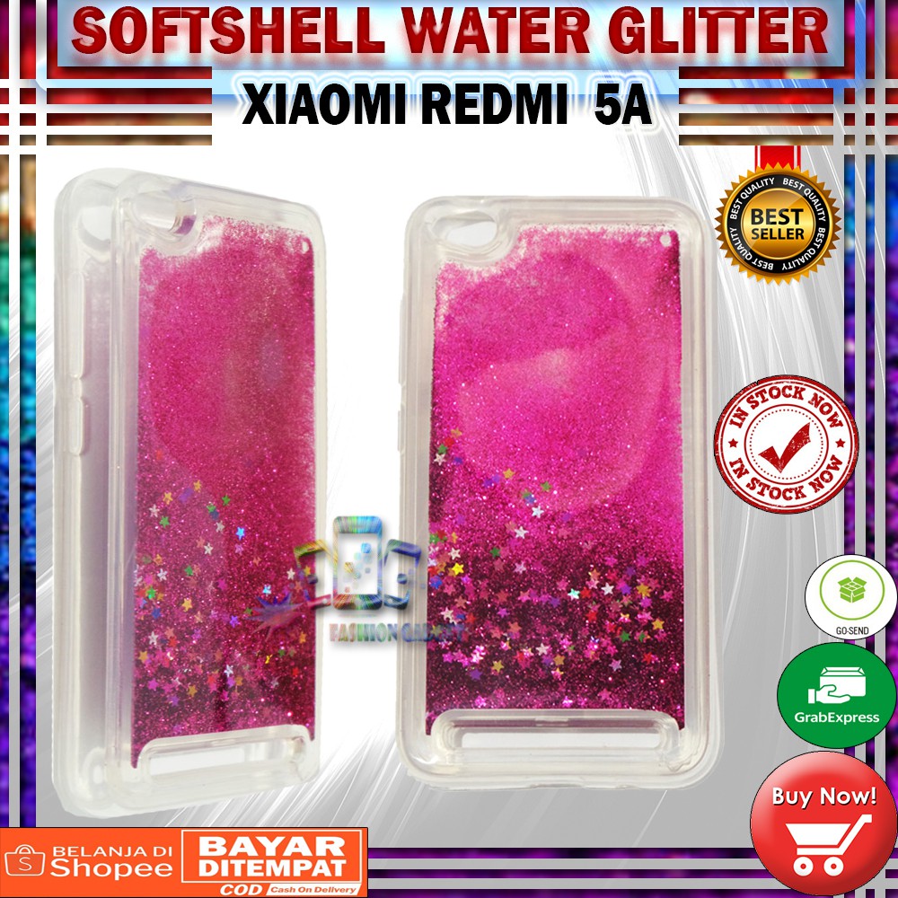 Silikon XIAOMI MI A2 / MI 6X / CASE XIAOMI REDMI 4X Water Glitter Aquarium Casing KESING KASING SOFT CASE