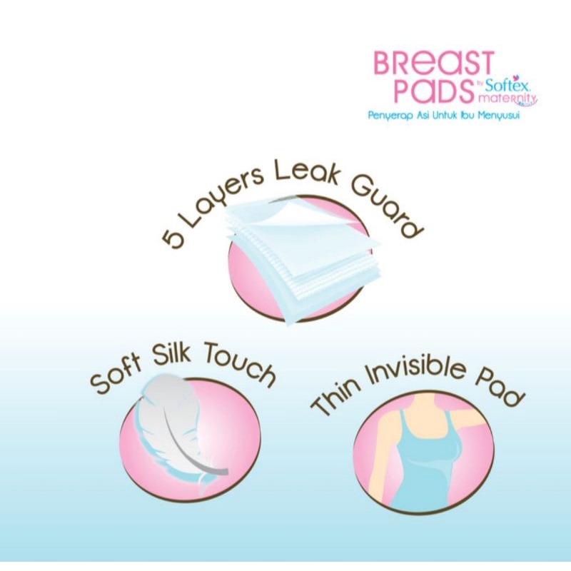 Softex Maternity Breast Pads isi 50s/Penyerap ASI/Pads Ibu Menyusui