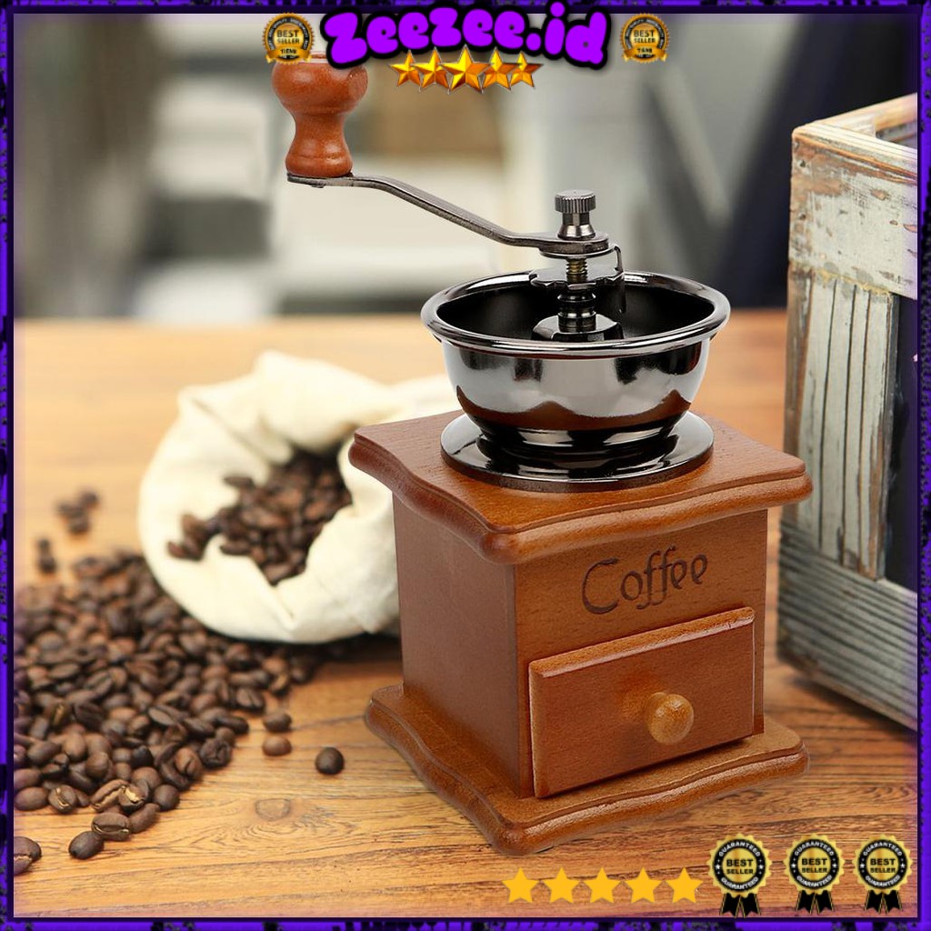 ALAT PENGGILING KOPI MANUAL COFFEE GRINDER - 16290 - BROWN