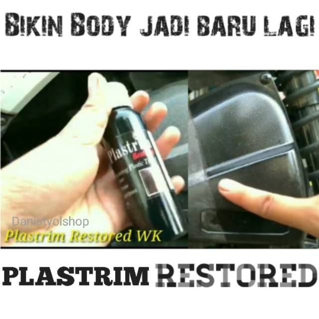 Plastrim restored/penghitam body motor dan pengkilap insta sparkling paket