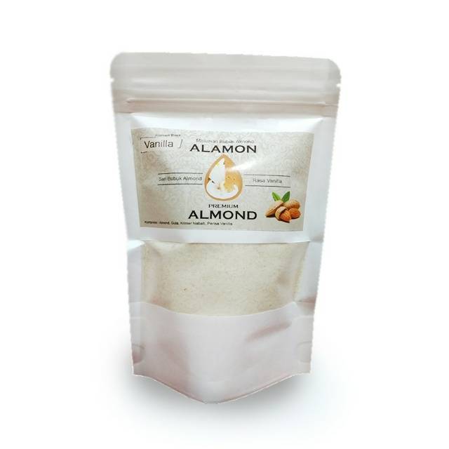 

Susu bubuk asi booster almond alamon rasa vanilla