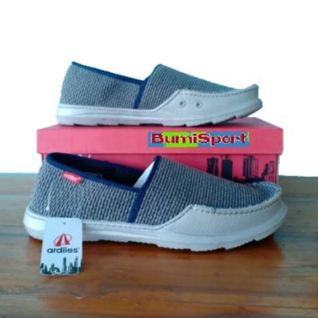 Sepatu ARDILES COY Biru/Abu Slip On Original