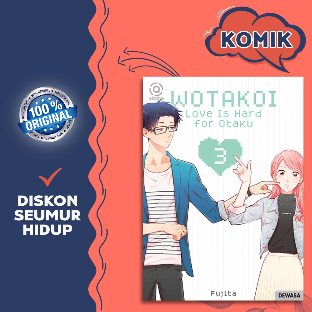 KOMIK AKASHA: WOTAKOI: LOVE IS HARD FOR OTAKU BY FUJITA HASUMI