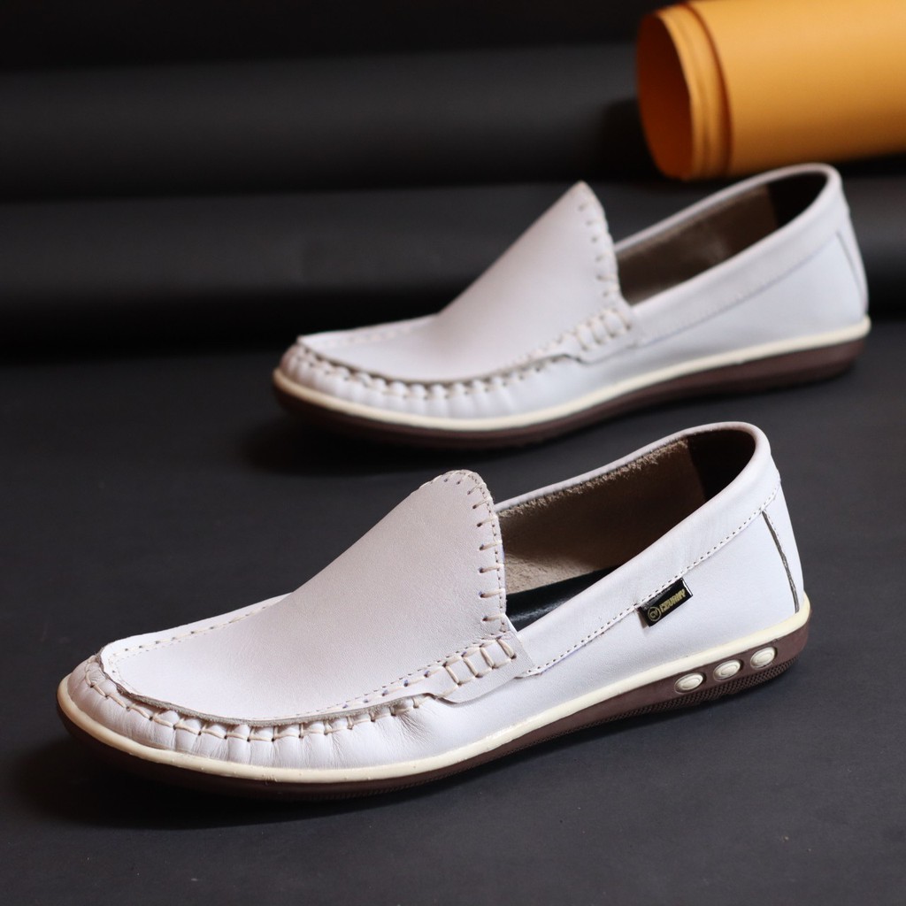 MOLK|Sepatu Pria Casual Slip On Kulit Asli Original Brand Cvny Selop Kerja Pria Terbaru Kondangan