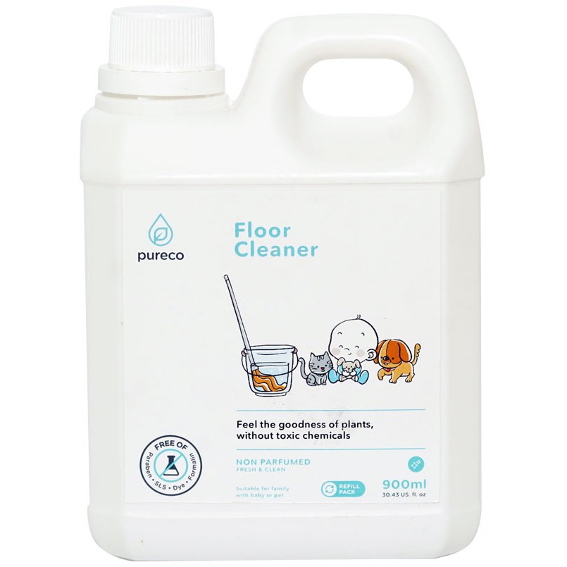 PURECO REFILL LIQUID FLOOR CLEANER 900ML