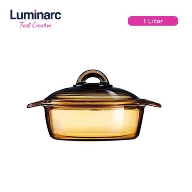 Luminarc Vitro Bloomin Amber Casserole 1 L