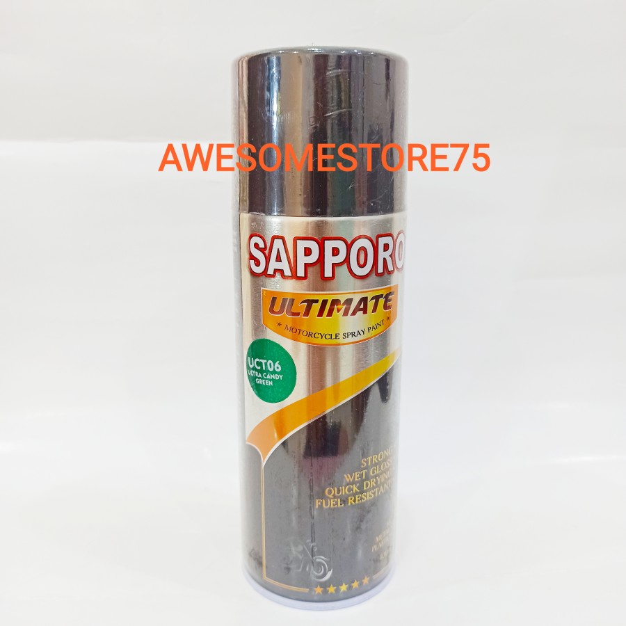 SAPPORO ULTIMATE ** UCT06 ULTRA CANDY TONE GREEN Hijau Cat Semprot Pilox Pylox CANDY TONE