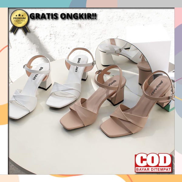 Sendal Wanita Import Karet Jelly Terbaru Kekinian Wedges Teplek Tali 2 Strap Fashion Spons Jepit Emp