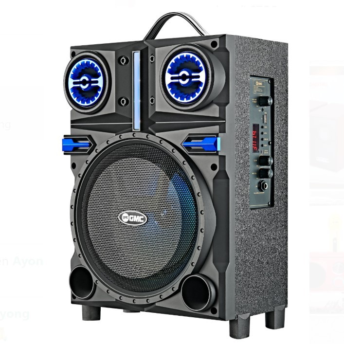 Speaker GMC 897R Bluetooth Portable 8 inch Pairing free Mic Wireless Original Super kencang