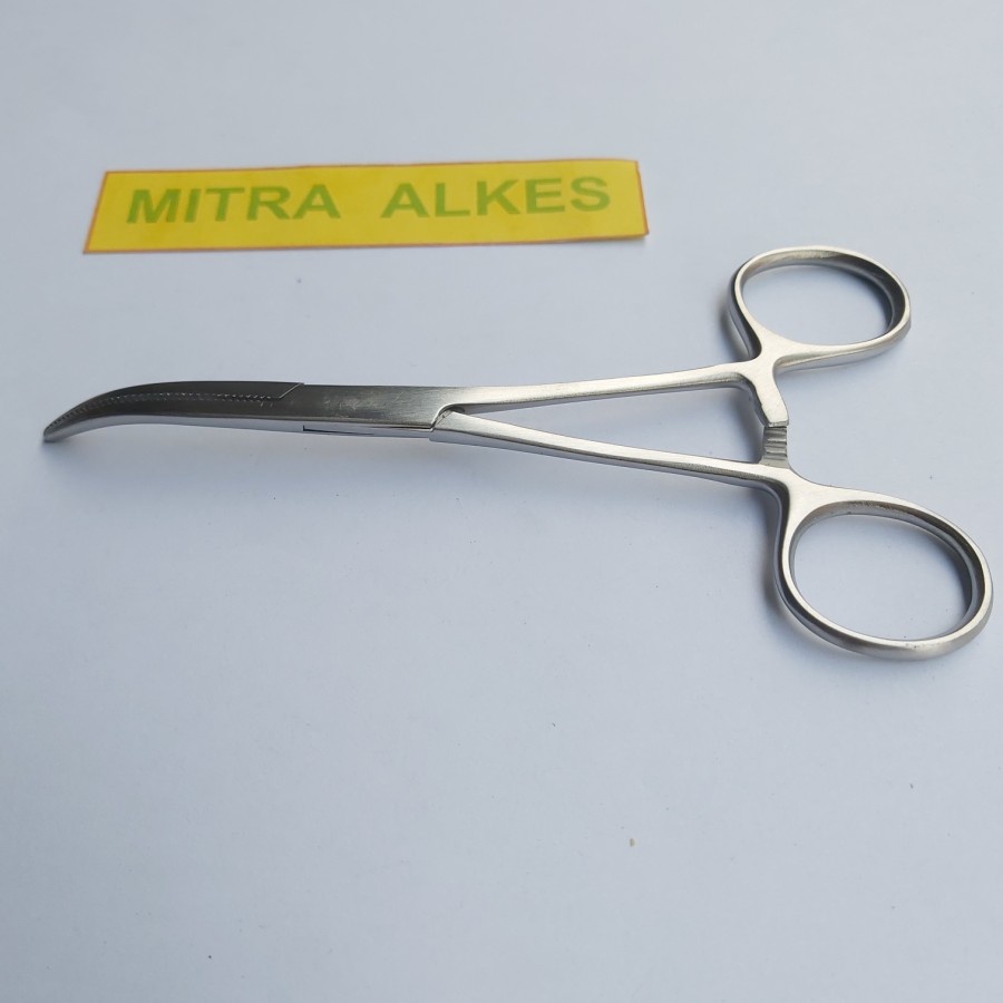 Pean Bengkok 14 cm. Klem Arteri CVD 14cm. Artery Clamp ROCHESTER PEAN Haemostatic Forceps Curved l 14 cm. l