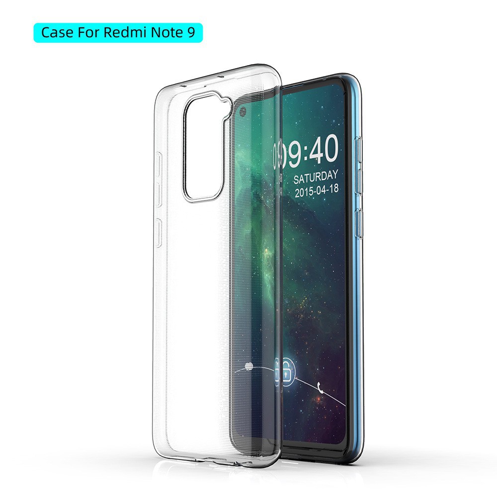 C/C- CASING Clear Case Tebal 2MM Transparant Xiaomi Redmi Note 9 TPU Premium Softcase