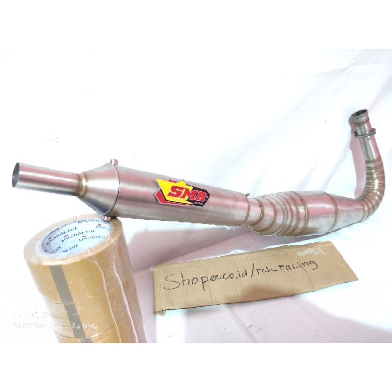 knalpot SMR kolong pyton full stnlis rx king  // suara garing istimewa rx king/ninja/satria hiu/fizr