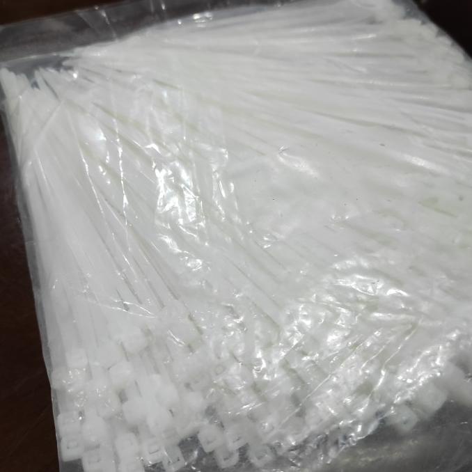 

READY COD Kabel Ties Tis 15cm 3.6mm isi 500pcs Nylon Putih Premium PROMOKode 3489