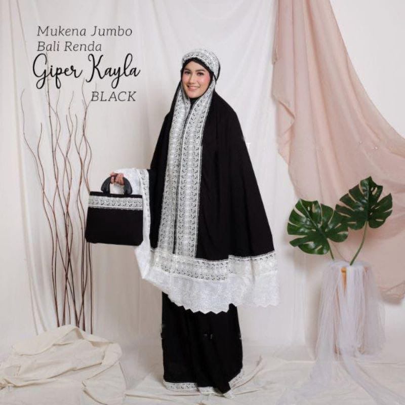 NEW MUKENA RAYON SUPER KAYLA /MUKENAH JUMBO /DEWASA FREE TAS CANTIK