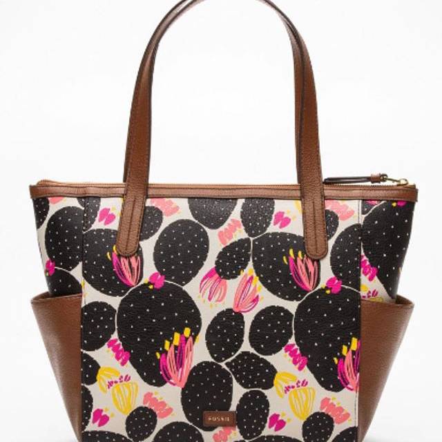 Fossil Mimi Shopper Black Floral