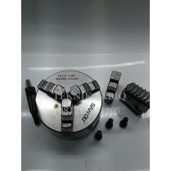 Chuck bubut 4 inch 3 Jaw - klaw 4inch 3jaw - klaw bubut 4" - cekam 4in