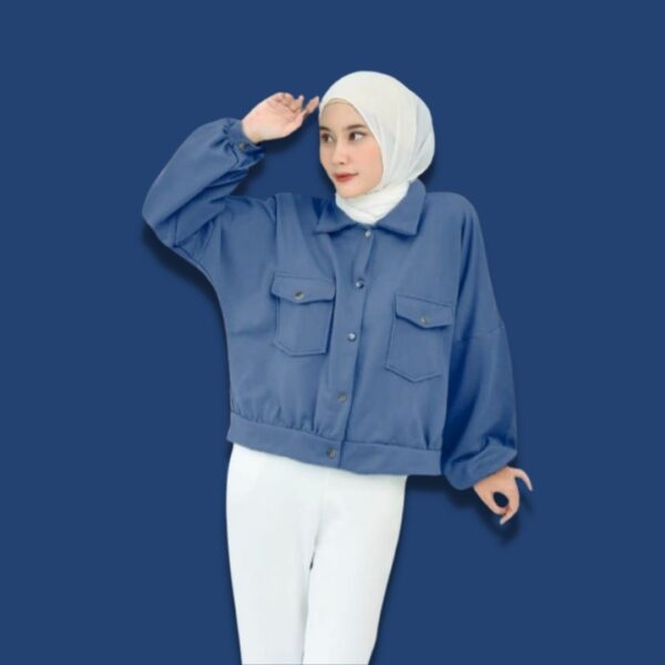 Jaket Bulu Domba Lengan Panjang (Wanita)