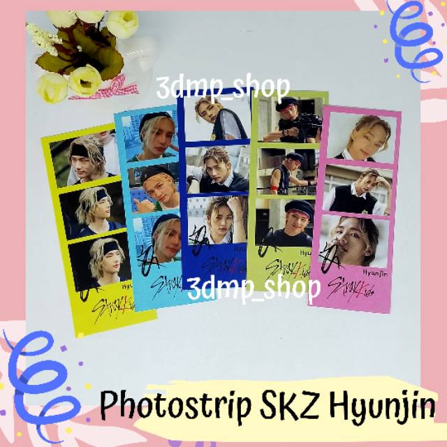 [5 Lembar] Photostrip Stray Kids Hyunjin Lee know felix han jisung bangchan kpop