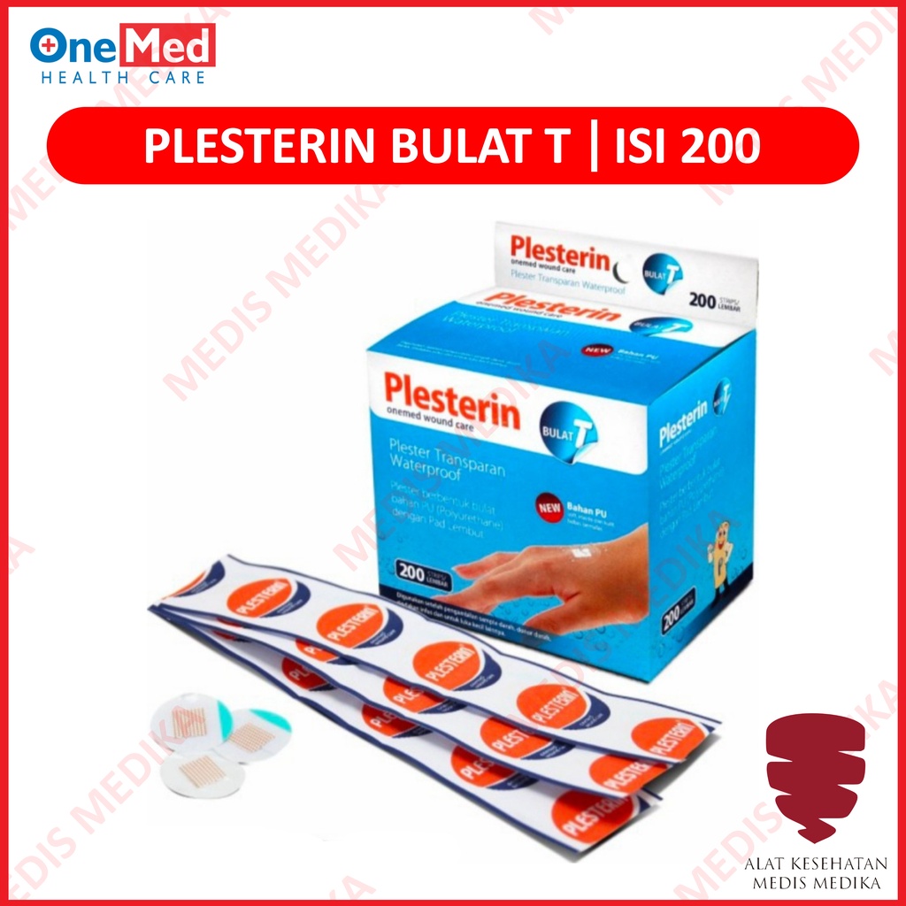 Plesterin Bulat PE Soft p3k Plester Lembut Onemed Non Woven box isi 200pcs