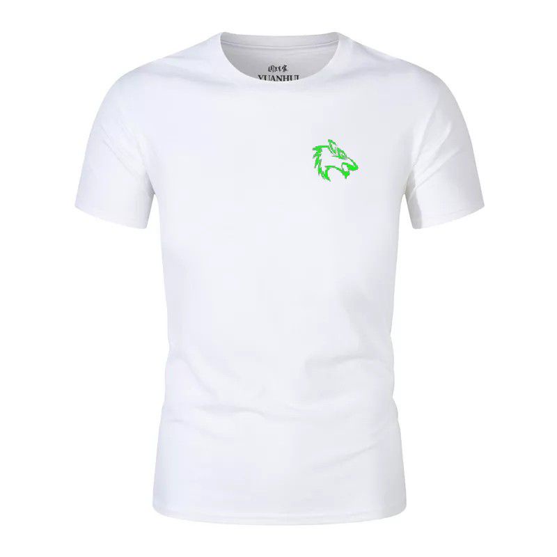 Hokyshop92 Kaos Pria Glow In The Dark Wolf Oblong Lengan Pendek Baju Distro Lelaki Dewasa Cod