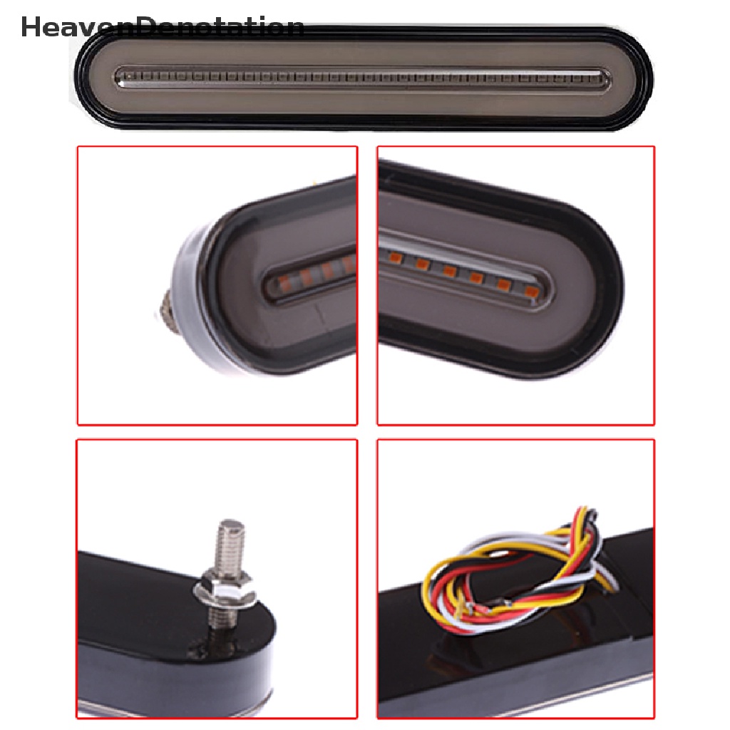 (Heavendenotation) Lampu Neon Led 3 In 1 12-24v Untuk Stop Lamp Truk Trailer