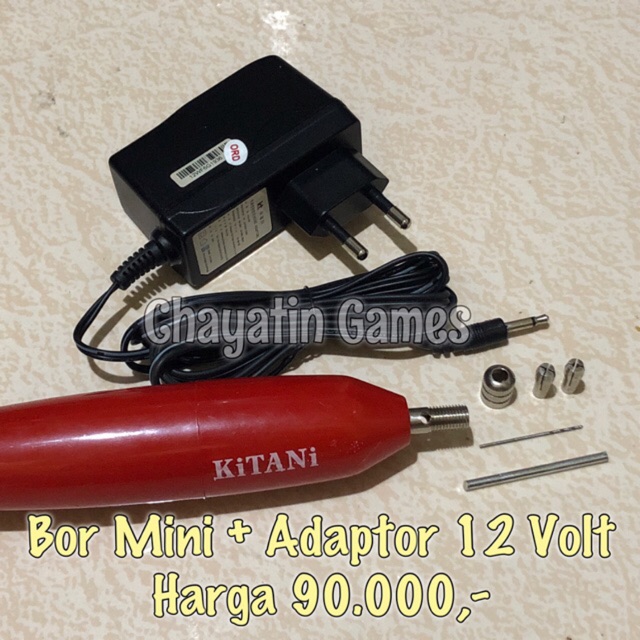 BOR MINI DRILL / MINI DRILL PCB 12Volt DC Alat Pembuat Lubang Pada Papan PCB KITANI