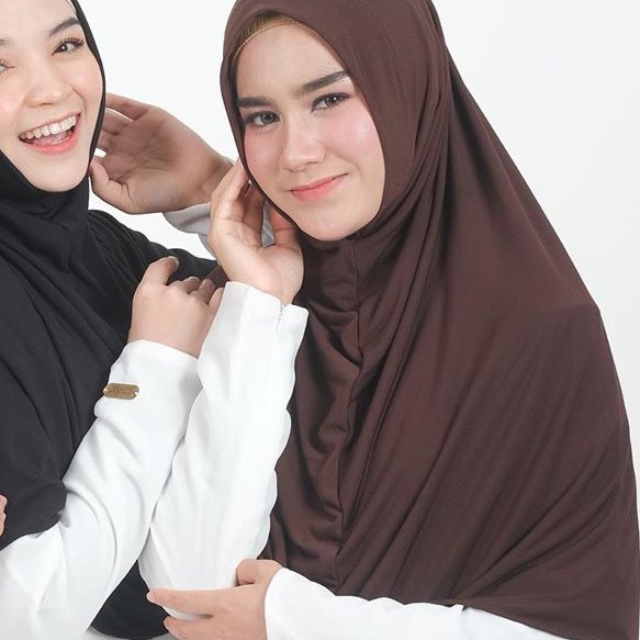 Gerai Aliyah | Bergo Kalila // bergo instan // bergo daily // bergo jersey // bergo daily jersey-Choco