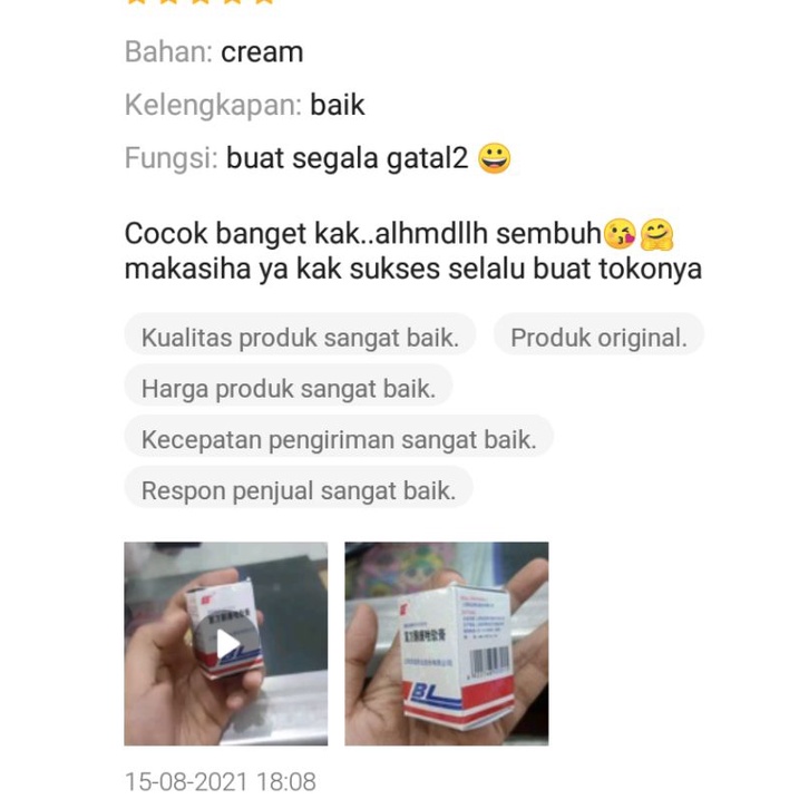 Salep BL original 100% asli - salep gatel - jerawat - kudis - panu - kurap - salep-2