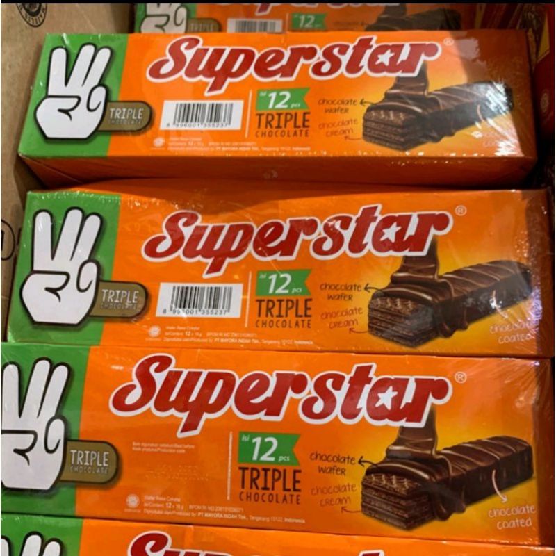 

superstar Roma wafer coklat per pcs