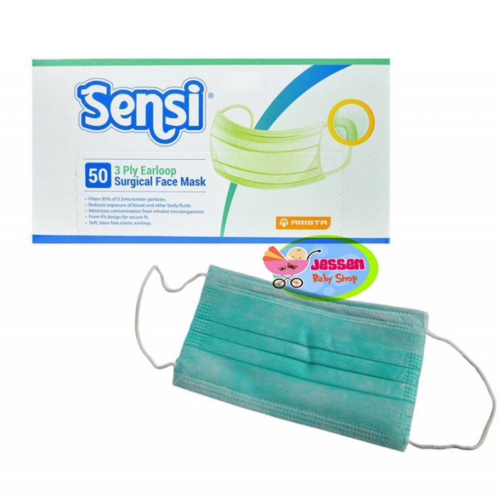 Jessen SENSI DIAPRO Anytime Mask Masker Tali EARLOOP 3ply