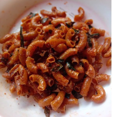 

Makaroni emakci aneka jajanan pedas asih gurih daun jeruk