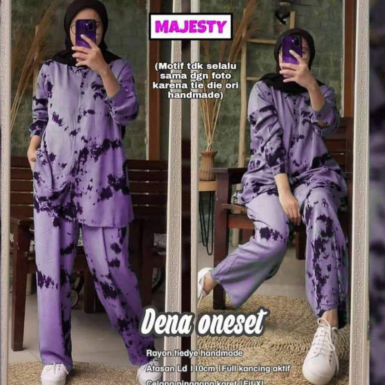 KGS.25Au22ᴿ ‣ one set tie dye//setelan tie dye lengan panjang/set tie dye/setelan wanita