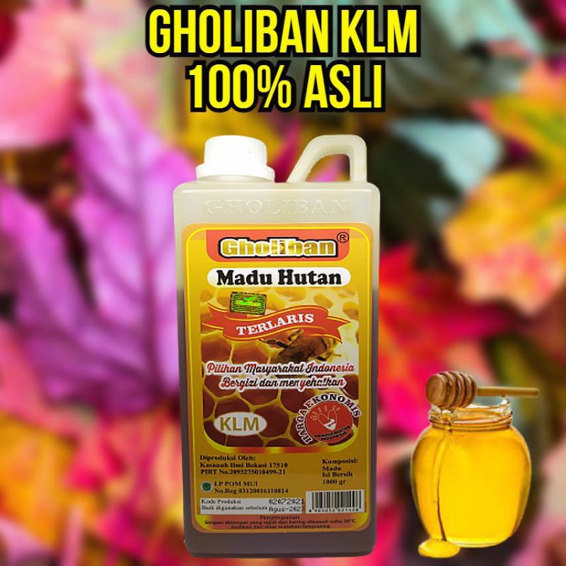 

Madu Murni Herbal Asli Original Hutan Kalimantan Gholiban Manis 1kg Sertifikasi BPOM