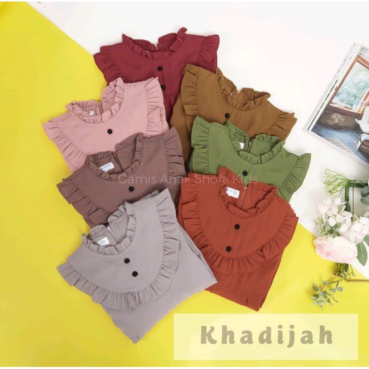 GAMIS ANAK SHOFA KIDS SET KHADIJAH / BAJU ANAK PEREMPUAN/SETELAN BAJU ANAK