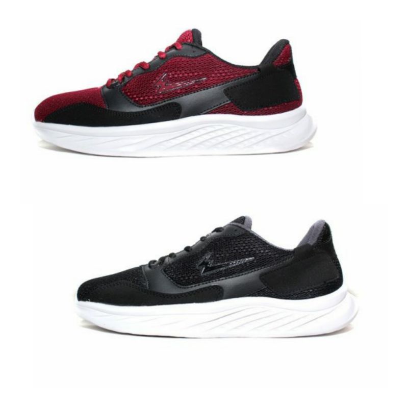 EAGLE SEPATU SNEAKERS ENZO IN HITAM PUTIH MAROON HITAM ORIGINAL