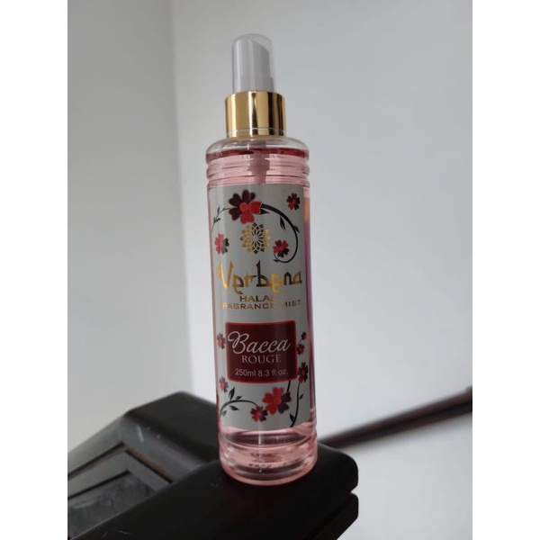 Parfum Body Mist Verbana Halal Fragrance Bacca Rouge Baccarat 250ml Original 100% BPOM