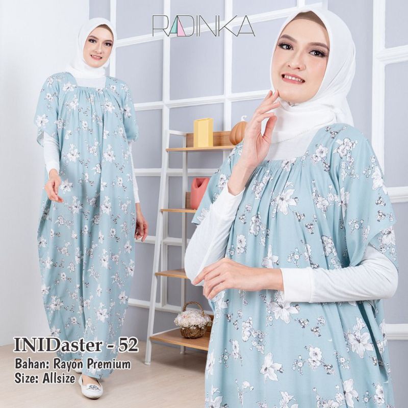 Daster Panjang Semata kaki INIDASTER By Radinka Bahan Rayon Adem Premium