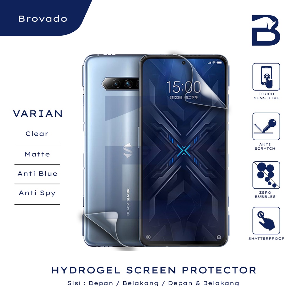 hydrogel premium sparta xiaomi black shark 4 anti gores screen protector full cover   non tempered g