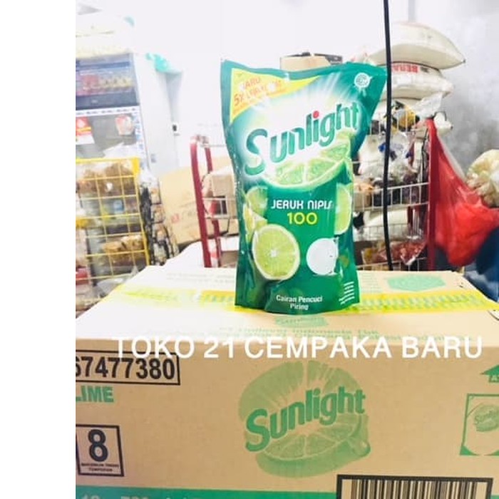 Sunlight Jeruk Nipis 755 ml - 1 KARTON isi 12 POUCH | Sunlight 755ml Limited