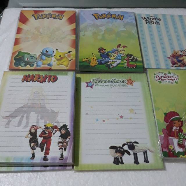 

Memo garis motif random